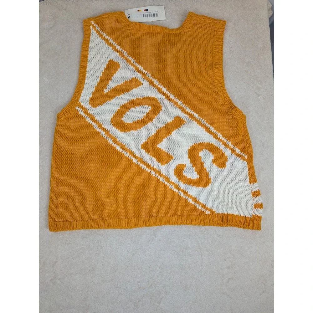 Vintage Castaways Tennessee Volunteers Sweater Vest Large Vols Knit‎ 90s NWT